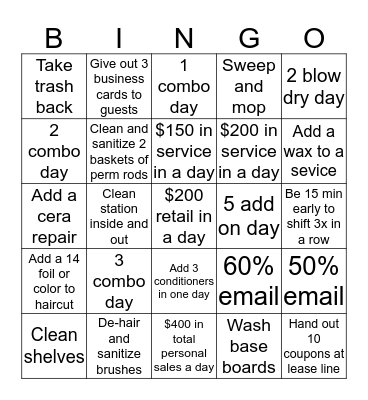 35047 Salon Bingo Card