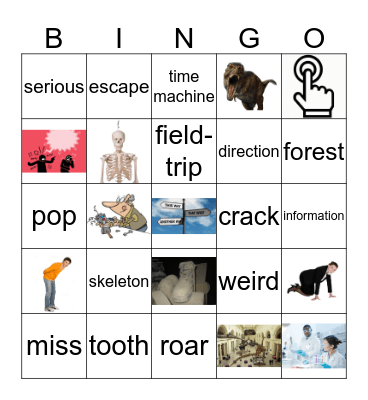 Dino-Time Bingo Card