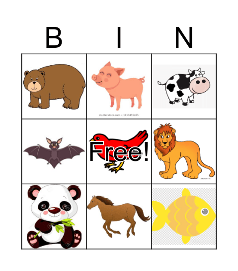 Monkey Bingo Card