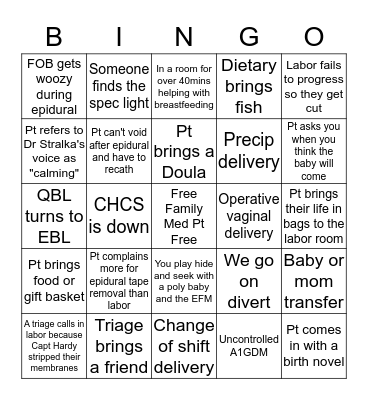 BINGOB Bingo Card