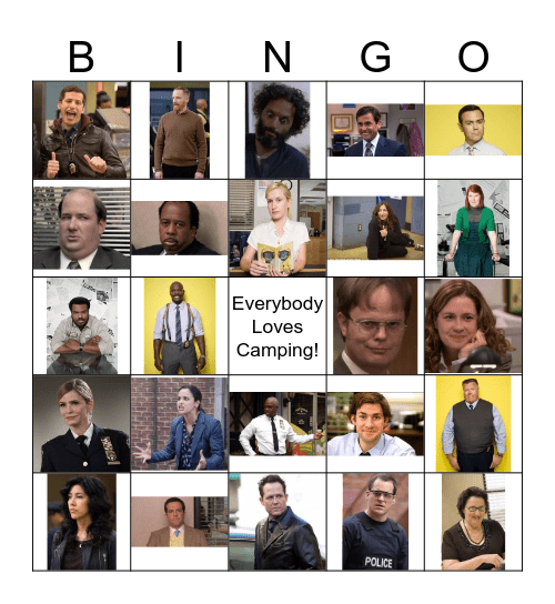 99 vs The Office Bingo  Bingo Card