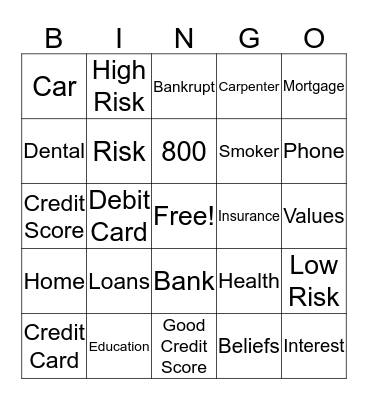 JR Achievement Bingo Card