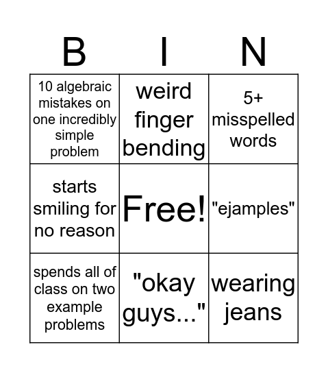 Regmi Bingo!! Bingo Card