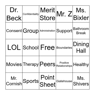 Bingo Card