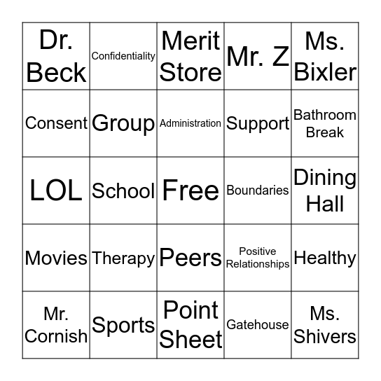 Bingo Card