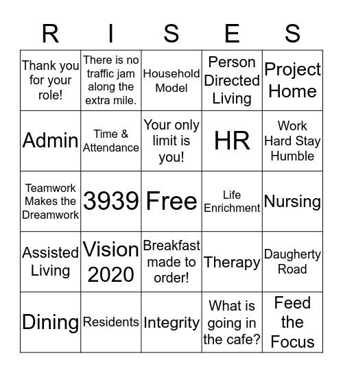 Bingo Card