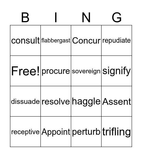 WW Lesson 17 Words Bingo Card