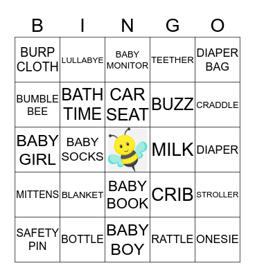 BEE BINGO Card