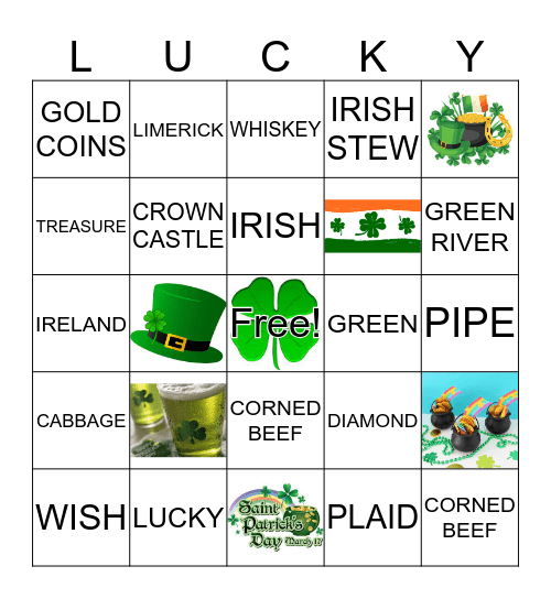 SHAMROCK BINGO Card