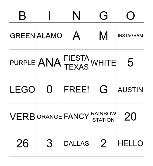 Do You Know BINGO! Bingo Card