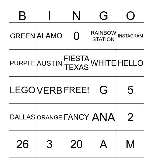 Do You Know BINGO! Bingo Card