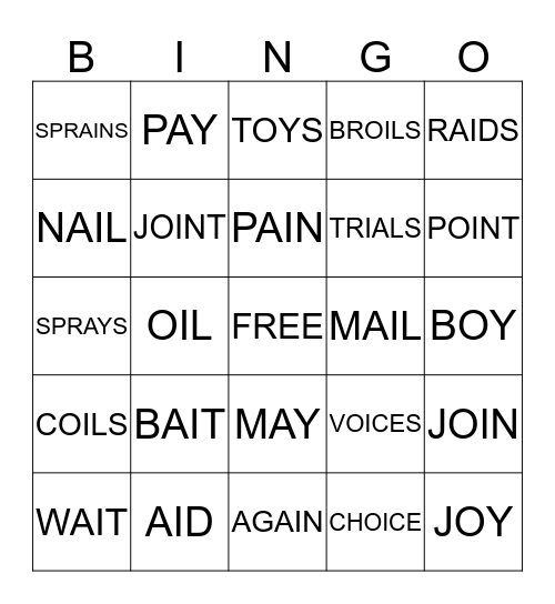 Bingo Card