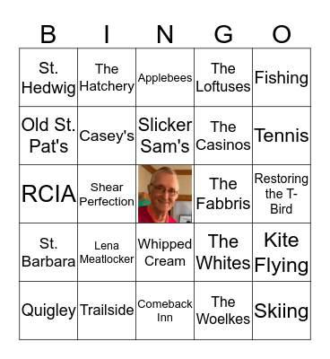 Tom's 85th Birthday Bingo Card