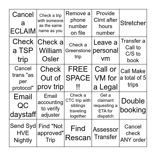 Bingo Card