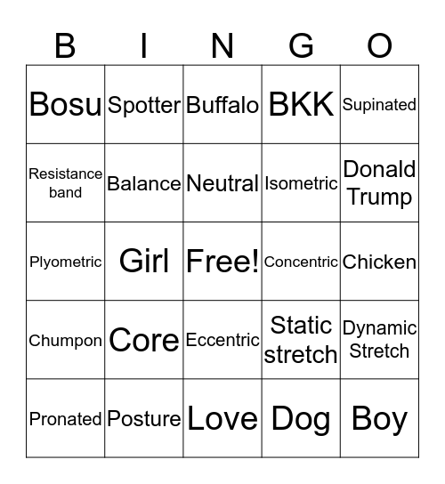 English Camp Bingo :) Bingo Card