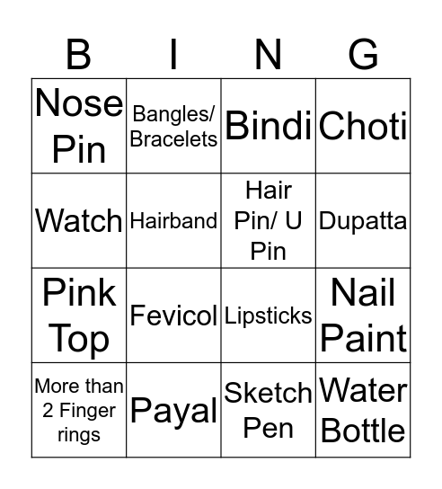 Women's day Bingo Card