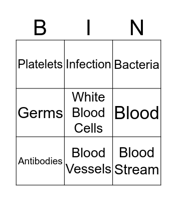 Inside Ralphie Bingo Card