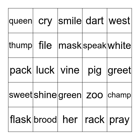 Empower 5 in a row  Bingo Card