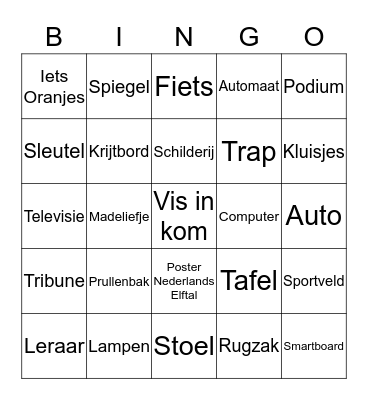 KWC Bingo Card