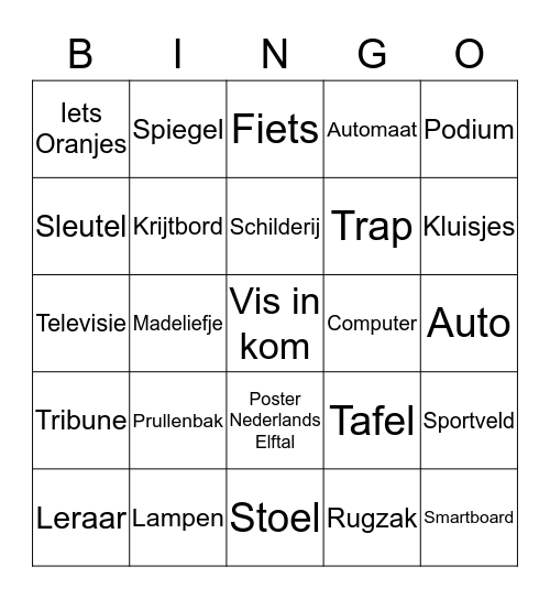 KWC Bingo Card