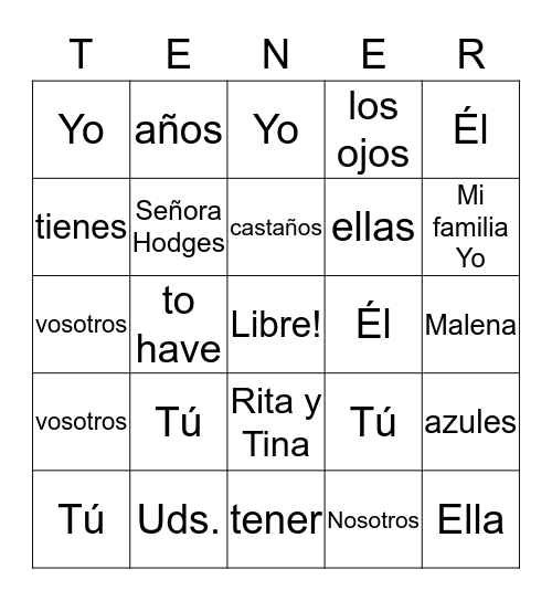Bingo Card