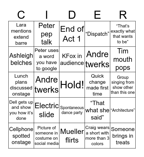 Guys&Dolls&Bingo Card