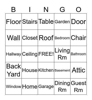 -  Home  - Bingo Card