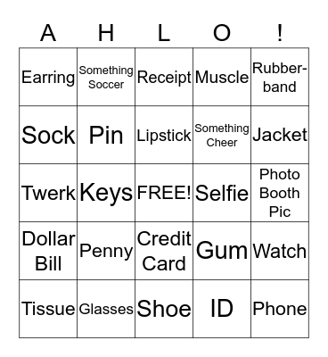 GIMME-GIMME BINGO, AHLO STYLE Bingo Card