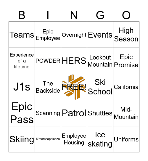 Northstar Bingo Card