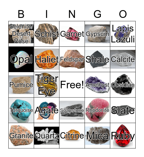 Evelyn's Rockin' Bingo Card