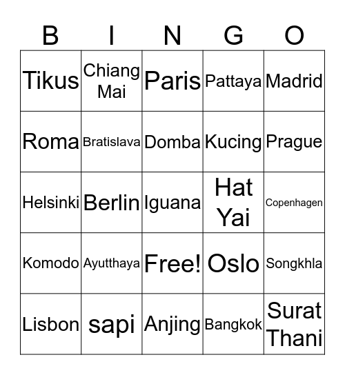 Ohm Bingo Card