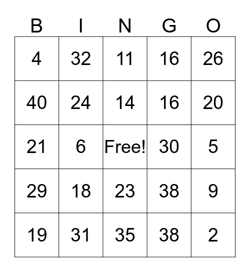 Dohmoe's BINGO TIME Bingo Card
