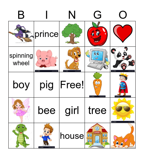 Things Bingo Card