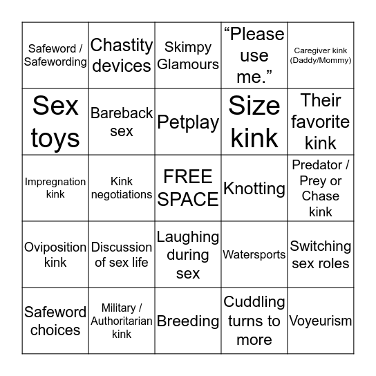 Wondrous Tails of FFXIV (NSFW) Bingo Card