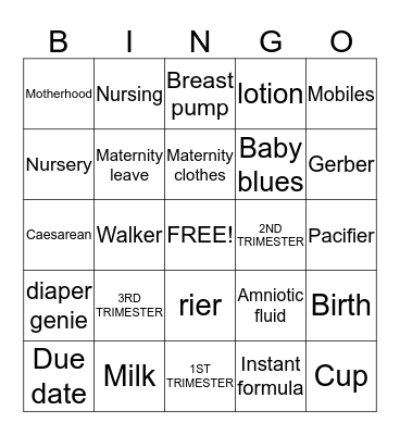 Our "Queen Bee" is on her way Bingo Card