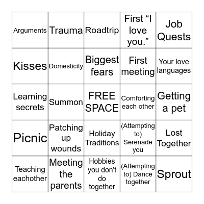 Wondrous Tails of FFXIV (SFW) Bingo Card