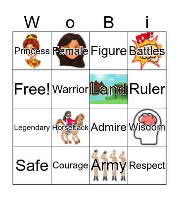 Unit 4: Malaysian Legend Bingo Card