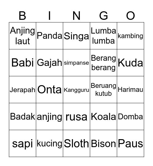 audretnoriko Bingo Card