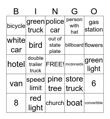 RENN FEST ROAD TRIP Bingo Card