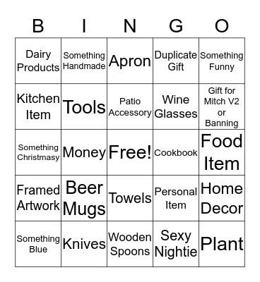 Claire & Kendy's Bridal Bingo Card