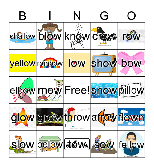 SnOWman Words Bingo  Bingo Card