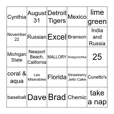 ASLIN Bingo Card