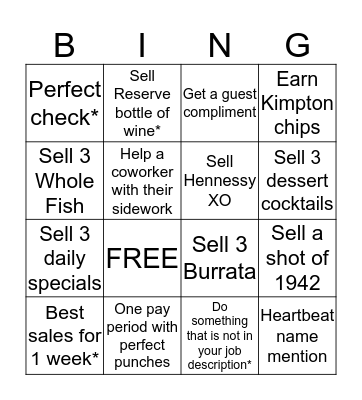 Pacific Hideaway Bingo Card