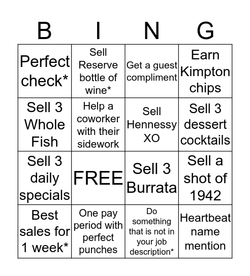 Pacific Hideaway Bingo Card