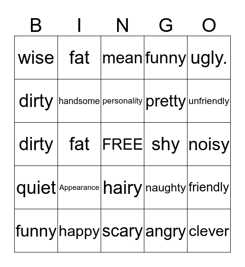 Bingo Card