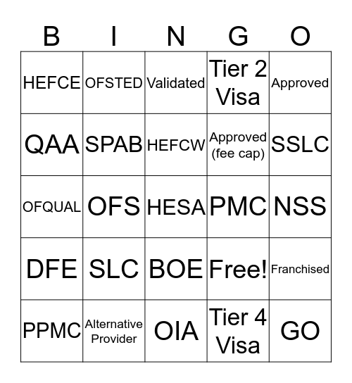 RAD BINGO! Bingo Card