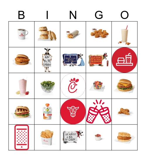 Chick-fil-A St. Joseph Bingo Card