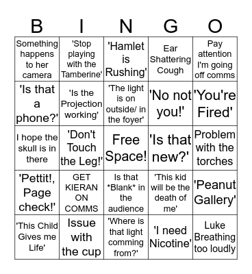 ANNI BINGO! Bingo Card
