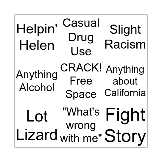 Melissa Bingo 2: Electric Boogaloo Bingo Card