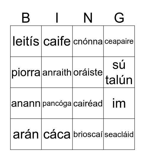 bia Bingo Card